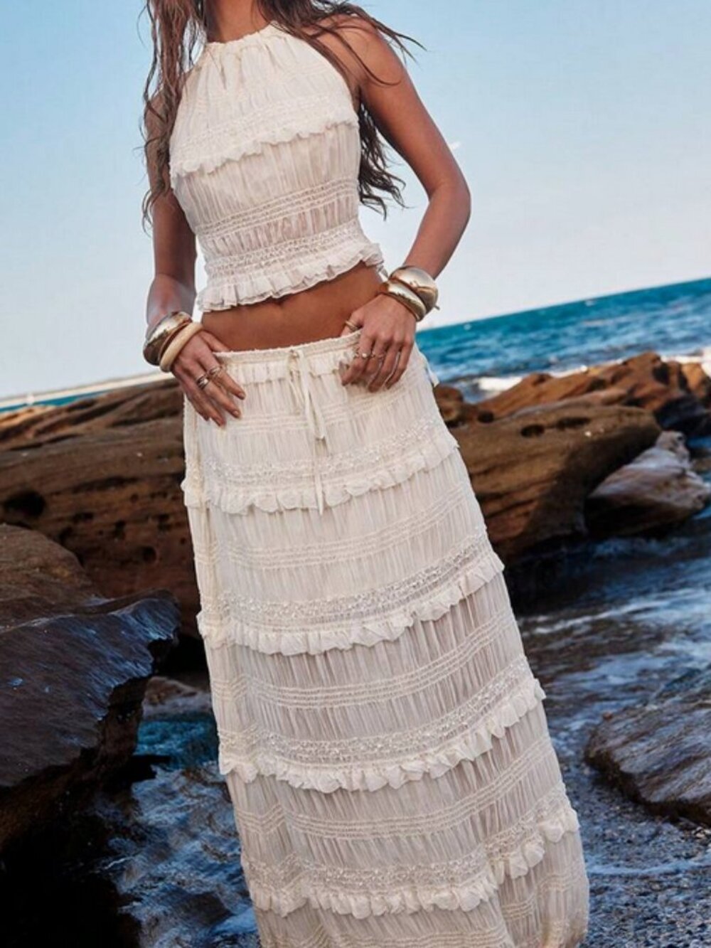 Viral Beach Vacation 2 piece set  size 8